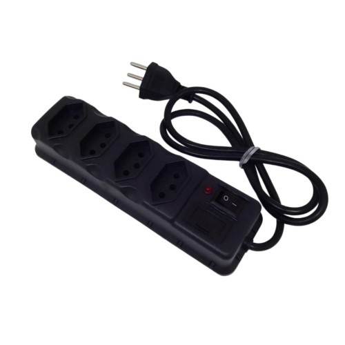 Filtro Linha 4 Tomadas Protetor Elétrico Fusível Bivolt