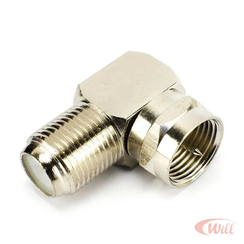 Adaptador F 90 Graus Macho 75 Ohms Proeletronic
