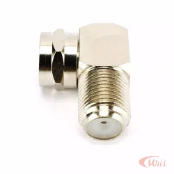 Adaptador F 90 Graus Macho 75 Ohms Proeletronic