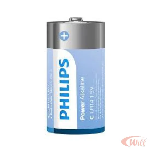 Pilhas LR14 Alcalina Philips LR14P2B-59 PACK 2 Unidades