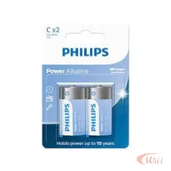 Pilhas LR14 Alcalina Philips LR14P2B-59 PACK 2 Unidades
