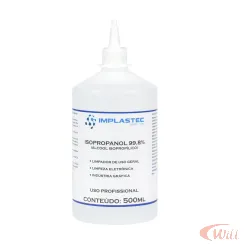 Álcool Isopropílico Isopropanol Implastec Garrafa 500ml