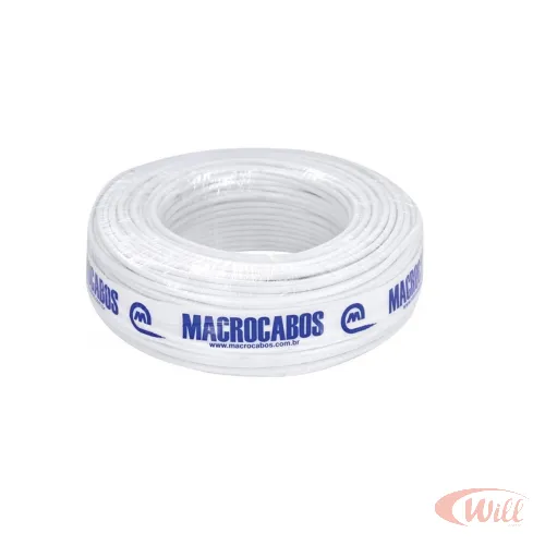 Cabo Coaxial RG59 95% Tripolar 100 Metros Macrocabos Cabo Coaxial RG59 95% Tripolar 100 Metros Macrocabos