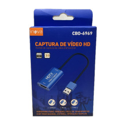 Placa de Captura de Vídeo Usb Cbo-6969 Inova