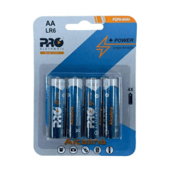 Pilha AA Alcalina LR6 Blister 4UN Proeletronic