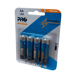 Pilha AA Alcalina LR6 Blister 4UN Proeletronic