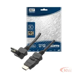Cabo Hdmi 2 Metros Plug 90 - 180 Graus Articulado MXT