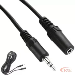 Cabo Extensão Fone De Ouvido P2 05 Metros