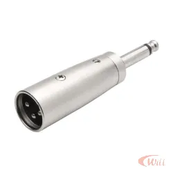 Adaptador Plug P10 Mono para Cannon Macho Metalico 64.1.262