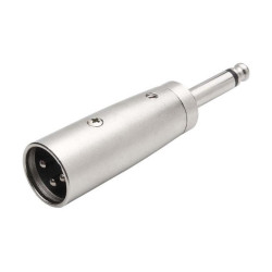 Adaptador Plug P10 Mono para Cannon Macho Metalico 64.1.262