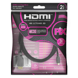 Cabo Hdmi x Micro Hdmi 2 Metros Pix