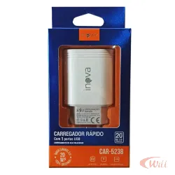 Carregador Celular 20W USB Inova CAR-5238