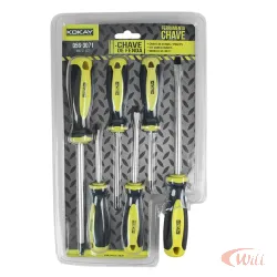 Chave Fenda e Philips Kit 6 Pcs Kokay