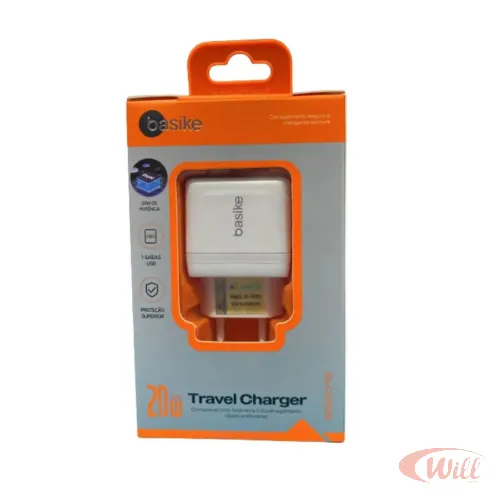 Carregador Celular 20W 1 USB Quick Charge Inova Ba-CAR068