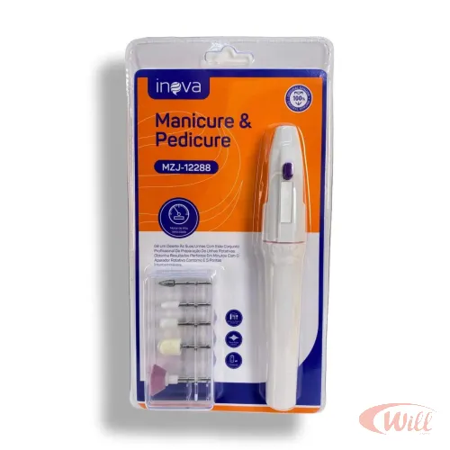 Lixa Eletrica Rotativa Manicure & Pedicure Inova MZJ-12288