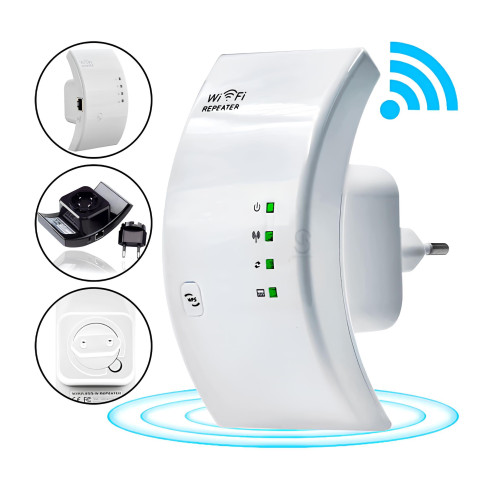 Repetidor Wi-Fi Inova 2.4g ROU-6002 BRANCO Repetidor Wi-Fi Inova 2.4g ROU-6002 BRANCO