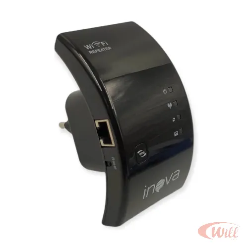 Repetidor Wi-Fi Inova 2.4g ROU-6002 PRETO Repetidor Wi-Fi Inova 2.4g ROU-6002 PRETO