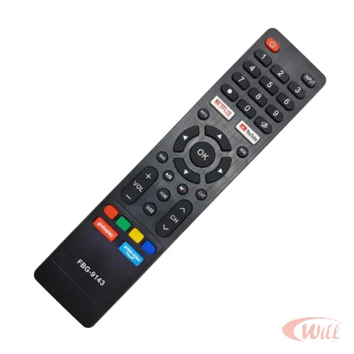 Controle Remoto Tv Compatível Multilaser FBG-9143