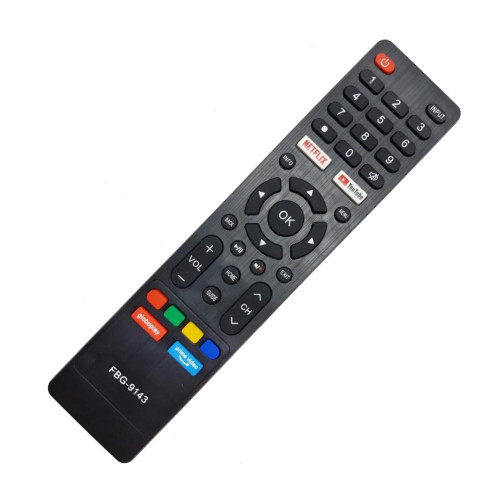 Controle Remoto Tv Compatível Multilaser FBG-9143 Controle Remoto Tv Compatível Multilaser FBG-9143