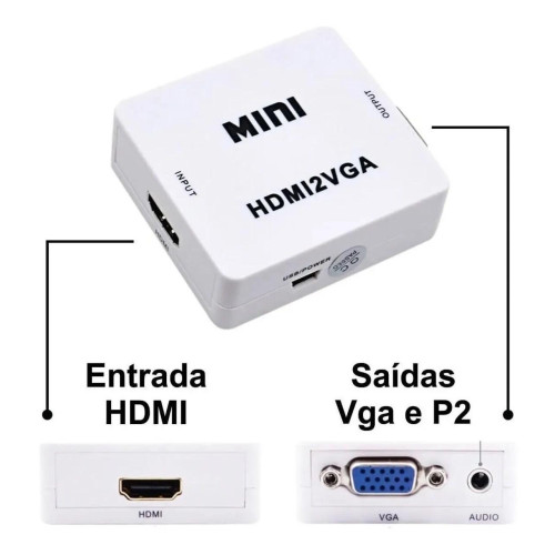 Conversor Hdmi para Vga Conversor Hdmi para Vga