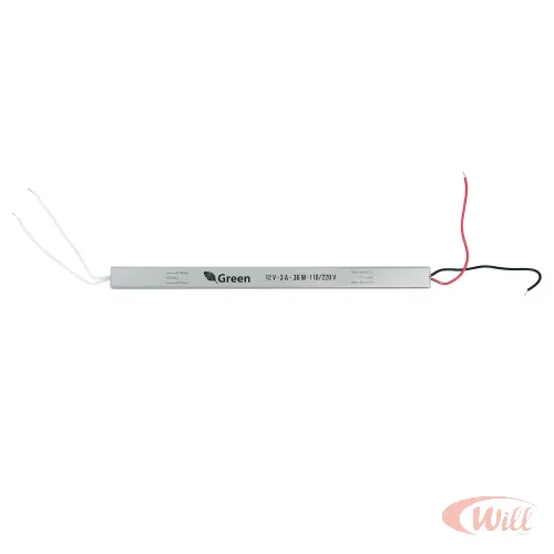 Fonte Ultra Slim Driver Para Perfil De Fita De Led 12V 3A 36w Bivolt