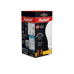 Lâmpada LED Pera 4,8w 3000k E27 Avant