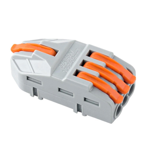 Conector Emenda Derivacao Rapida 0,08 A 4mm 32a 450v Conector Emenda Derivacao Rapida 0,08 A 4mm 32a 450v