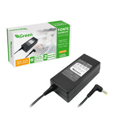 Fonte Notebook Compativel Samsung 19v 4.7a Pino 5.0 Bivolt Green