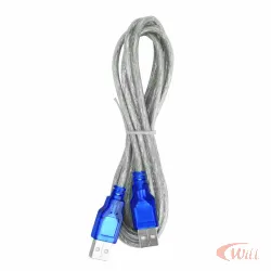 Cabo Usb Cristal USB A Macho 2.0 Cristal 1.8 metro