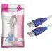 Cabo Usb Cristal USB A Macho 2.0 Cristal 1.8 metro