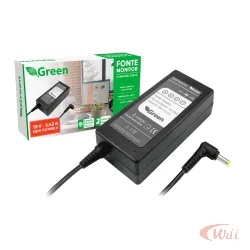 Fonte Monitor Compativel LG 19v 3.42a Plug 6mm X 4,4mm
