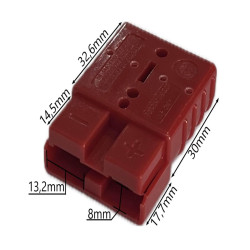 Conector Anderson Power 50A Vermelho kit 4UN