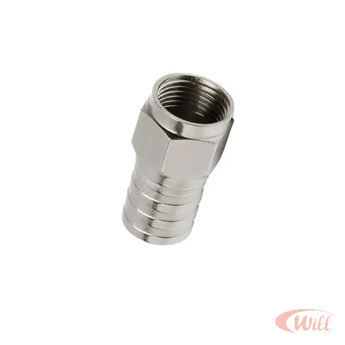 Conector F RG06 Crimpar Com Gel Telesystem Conector F RG06 Crimpar Com Gel Telesystem