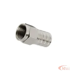 Conector F RG06 Crimpar Com Gel Telesystem