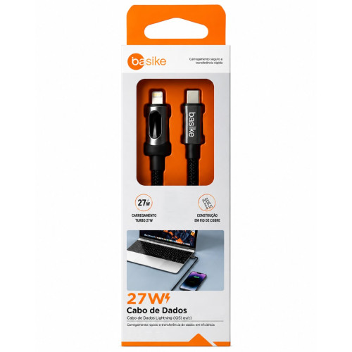 Cabo Lightning x USB C Basike BA-CBO120 Cabo Lightning x USB C Basike BA-CBO120