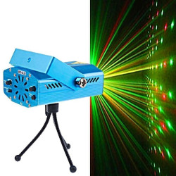 Laser Jogo De Luz LED Raios Holográfico Efeitos Pisca Pontilhados LEY1931