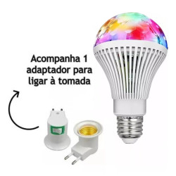 Lâmpada Led Colorida Giratória Festas Bivolt 3W LEHMOX LEY-1729