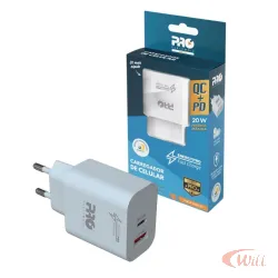 Carregador Celular Ultrarápido 20w PQCA-1000 Proeletronic