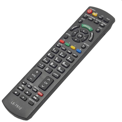 Controle Remoto TV Compativel Panasonic Viera Led Tools/3d/smart LE-7512