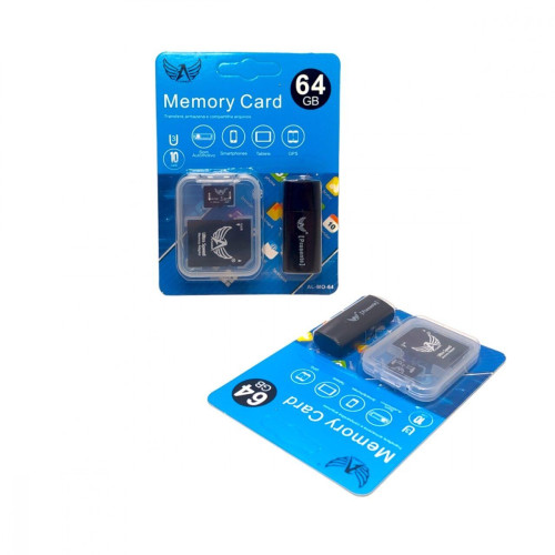 Cartão de memória 64GB com adaptador LTOMEX Cartão de memória 64GB com adaptador LTOMEX