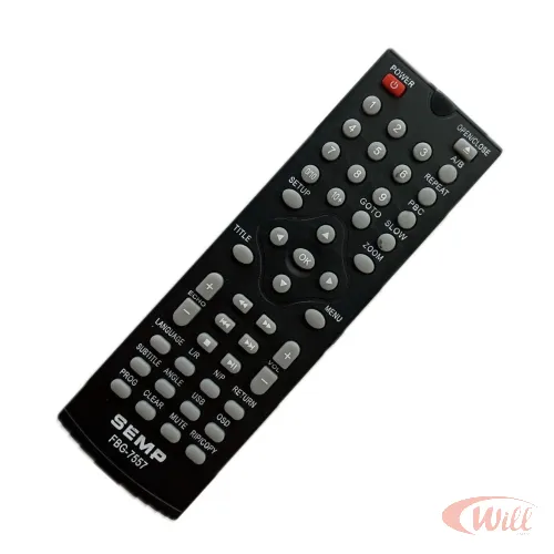 Controle Remoto Dvd Compativel Semp Toshiba Sd5061s Sd8072 FBG 7557
