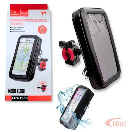 Suporte Case Smartphone Celular Moto e Bicicleta LEY-1956 Suporte Case Smartphone Celular Moto e Bicicleta LEY-1956