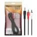 Cabo P2 ST x 2 RCA 1,8 Metro Niquel LSK-996