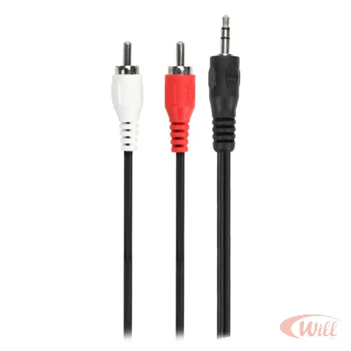 Cabo P2 ST x 2 RCA 1,8 Metro Niquel LSK-996