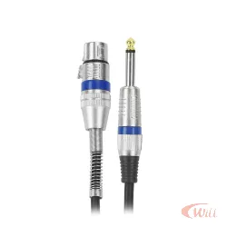 Cabo P10 Mono + Cannon Femea 3 Metros Performance Sound