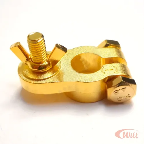 Clip Bateria 1 Via 0awg, Neg(-), Dourado Clip Bateria 1 Via 0awg, Neg(-), Dourado