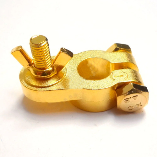 Clip Bateria 1 Via 0awg, Neg(-), Dourado