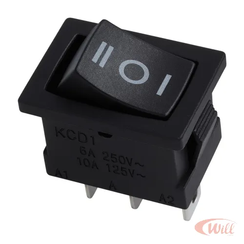 Chave Gangorra ON/OFF/ON 6a 250v 10a 125v 3 Terminais KCD1-103