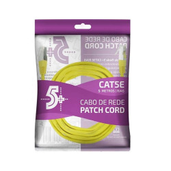Cabo Patch Cord FTP Cat5e 05 Metros Amarelo