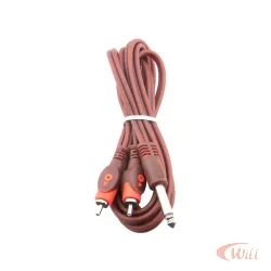 Cabo 2 Rca X P10 Mono Od: 4mm Profissional 1.8m